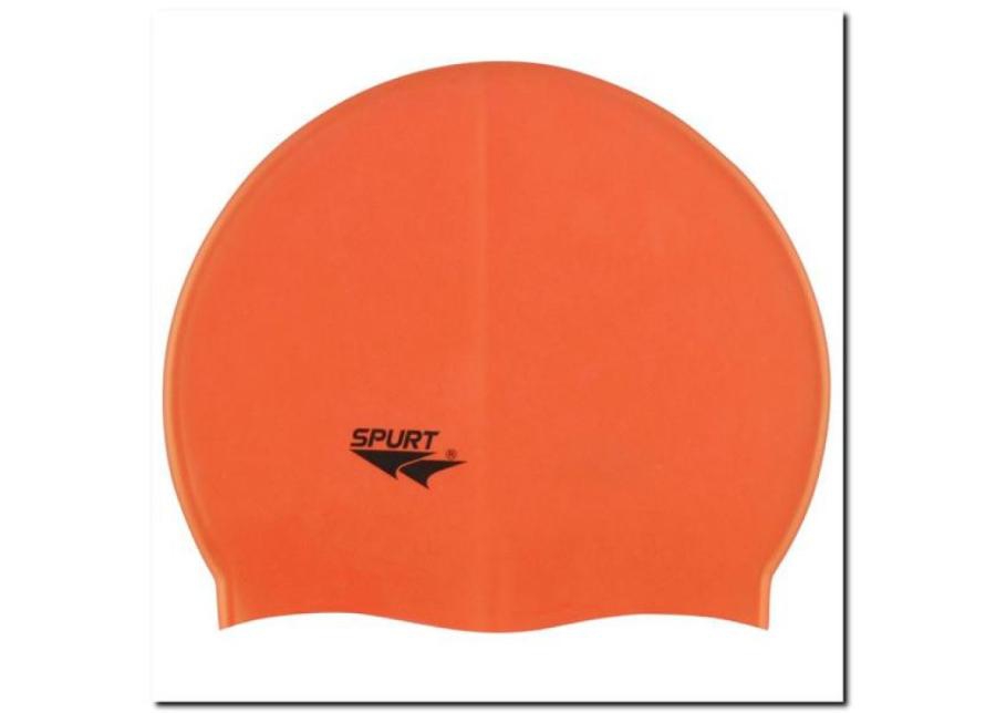 Ujumismüts silikonist SPURT G503 oranž suurendatud