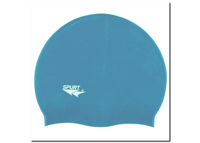 Ujumismüts silikonist SPURT SC12 helesinine suurendatud
