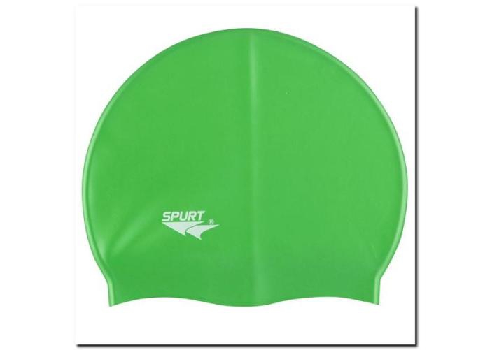 Ujumismüts silikonist SPURT SH86 roheline suurendatud