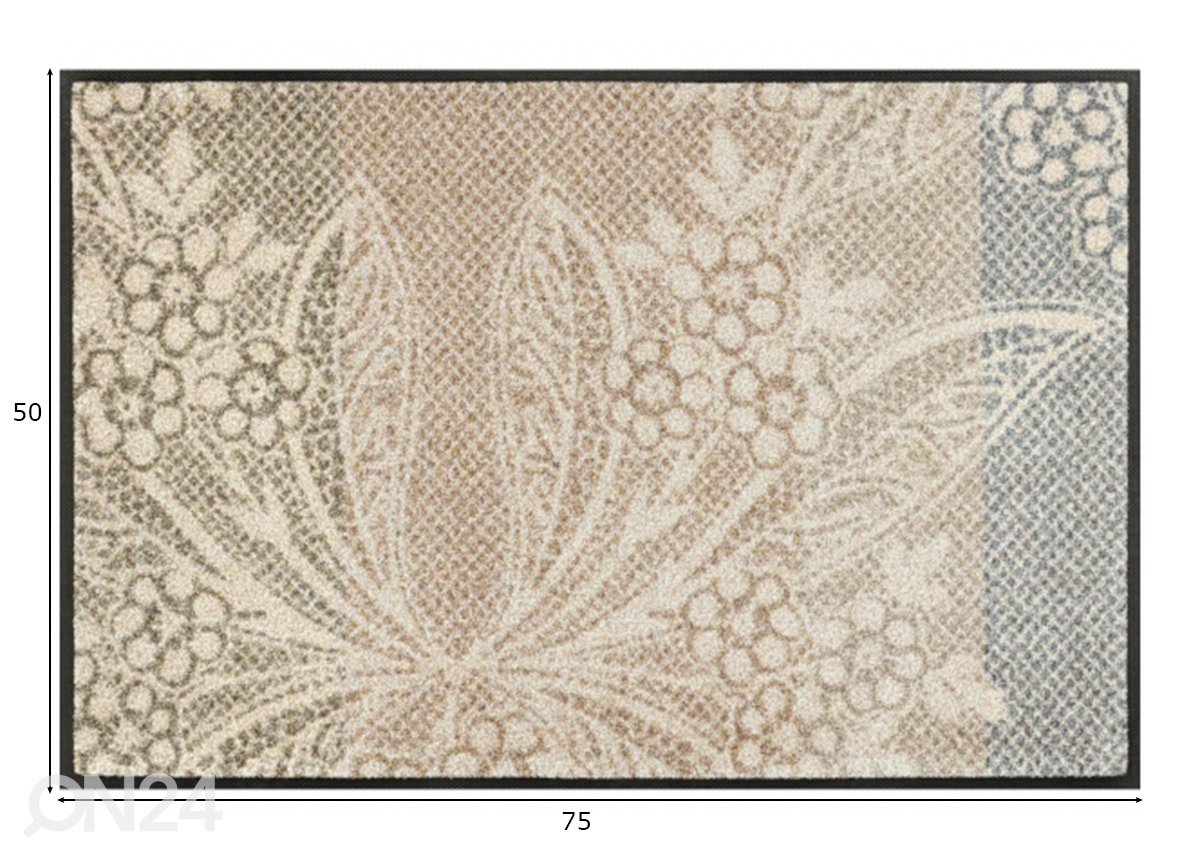 Vaip Floral Lace 50x75 cm suurendatud mõõdud