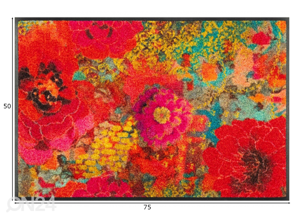 Vaip Flowerchains 50x75 cm suurendatud mõõdud
