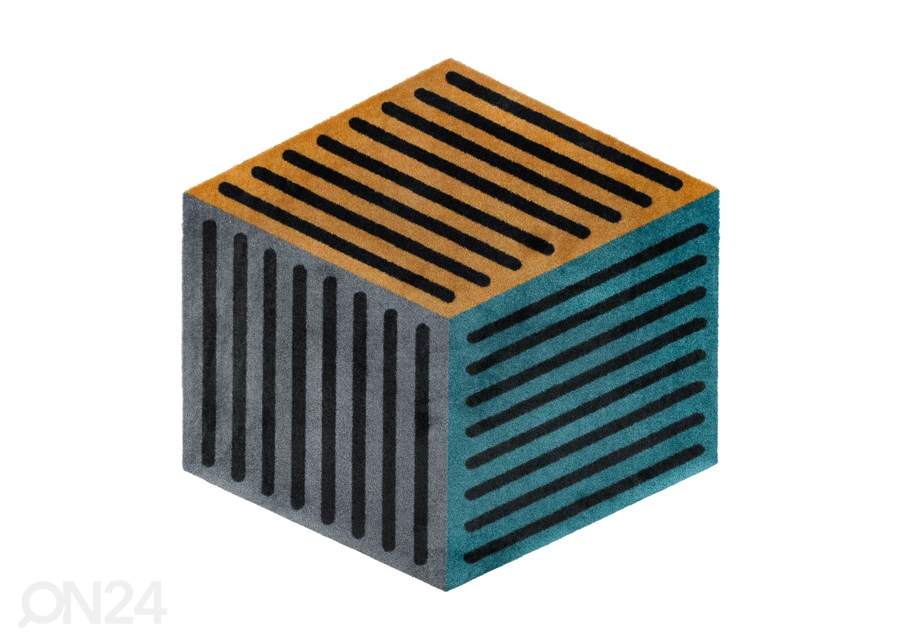 Vaip Puzzle Cube peacock 100x100 cm suurendatud
