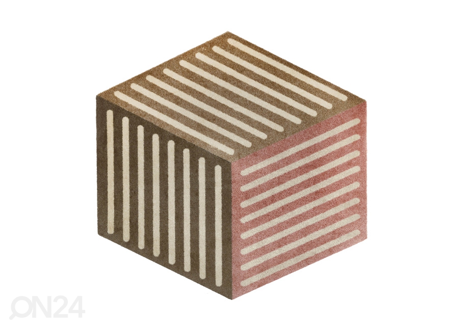 Vaip Puzzle Cube powder 100x100 cm suurendatud