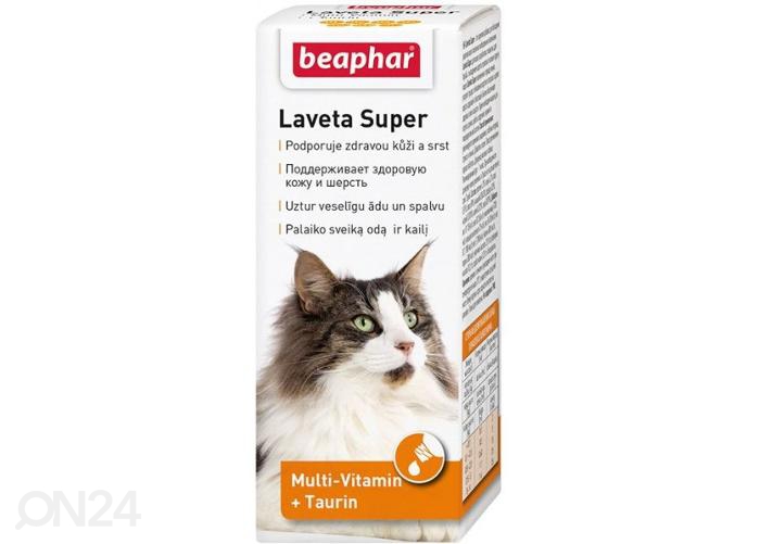 Vitamiinipreparaat kassidele Beaphar Laveta Super Cat 50 ml suurendatud
