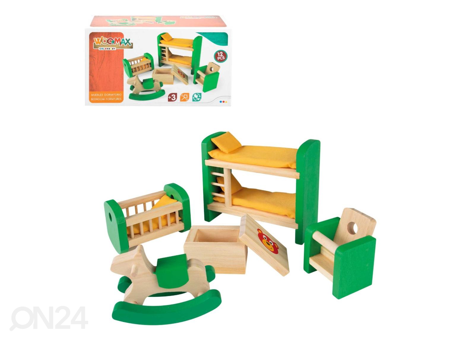 Woomax деревянная кукольная мебель детская комната увеличить