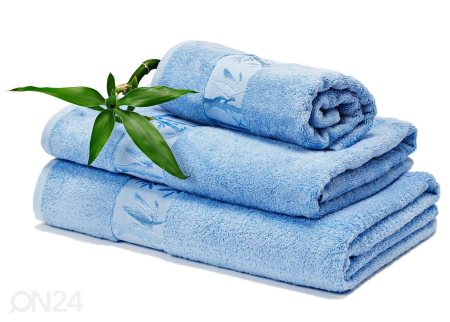 Бамбуковое полотенце 50x90 cm синего цвета увеличить