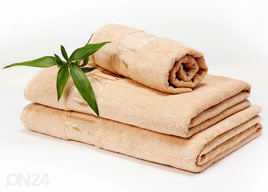 Бамбуковое полотенце бежевое 100x150 cm увеличить