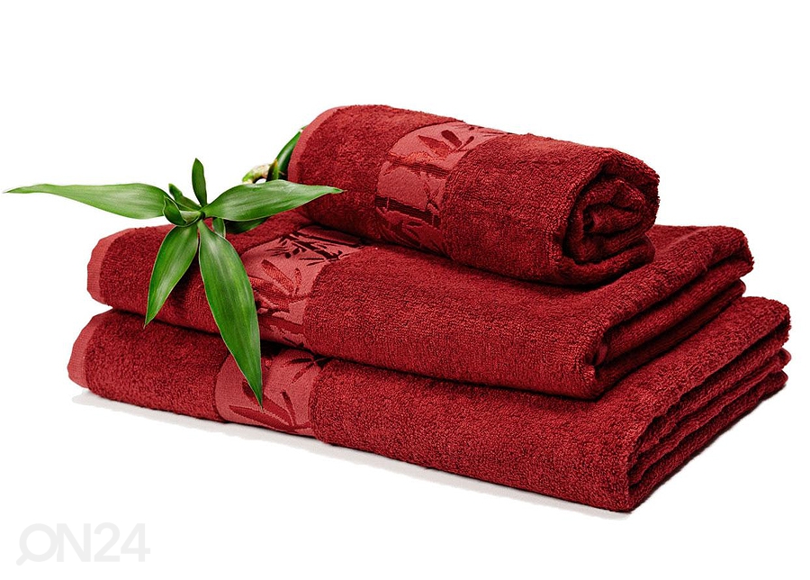 Бамбуковое полотенце бордовый 100x150 cm увеличить
