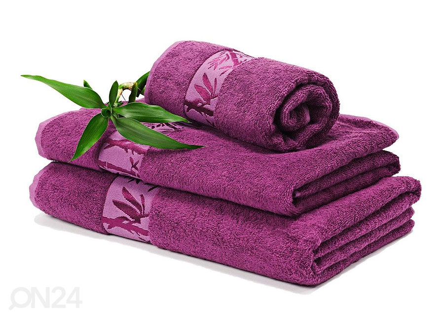 Бамбуковое полотенце лиловое 50x90 cm увеличить