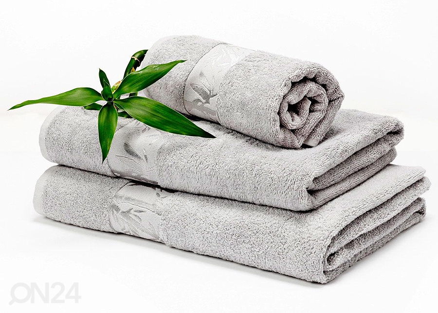 Бамбуковое полотенце серое 50x90 cm увеличить
