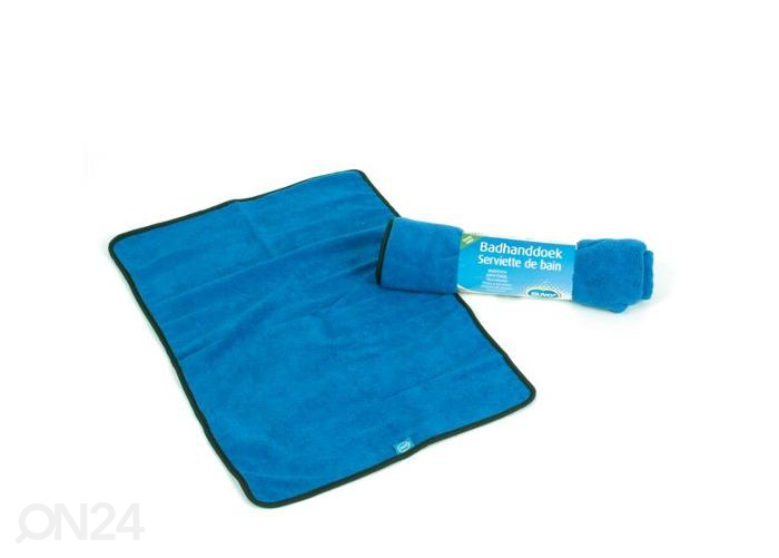 Банное полотенце для собак из микрофибры 40х60см синее Duvo + увеличить