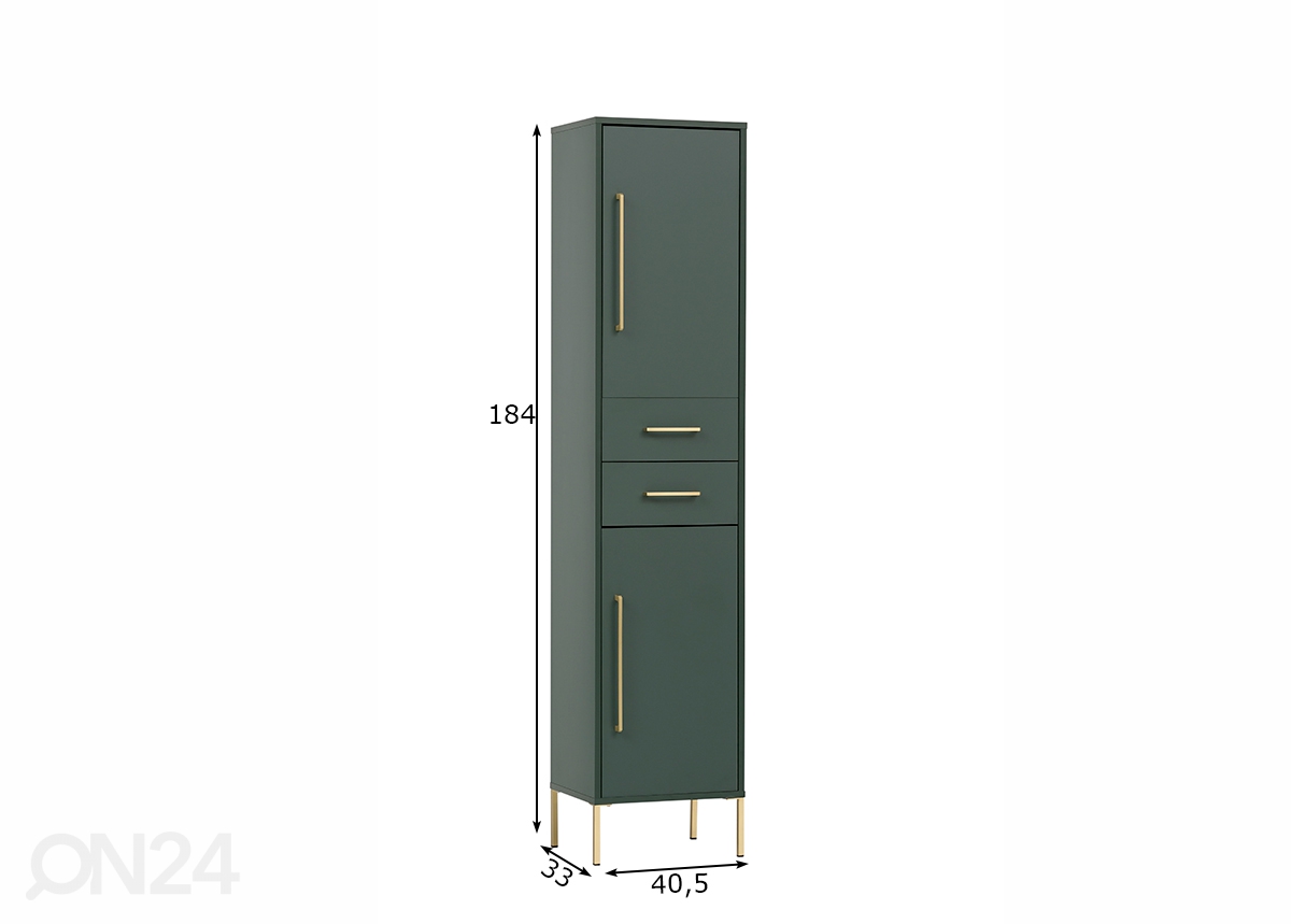 Высокий шкаф в ванную Kent 40,5 cm увеличить размеры