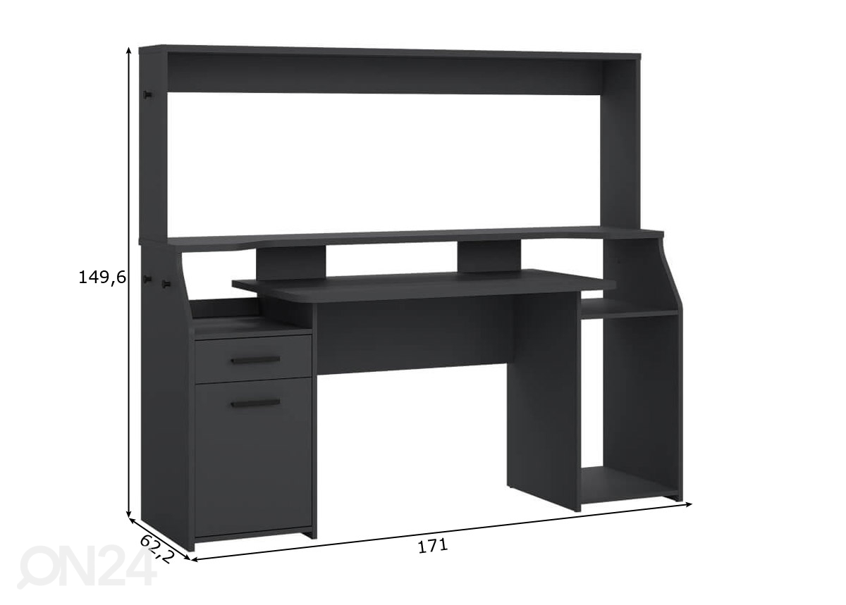 Геймерский стол Function 171 cm увеличить размеры
