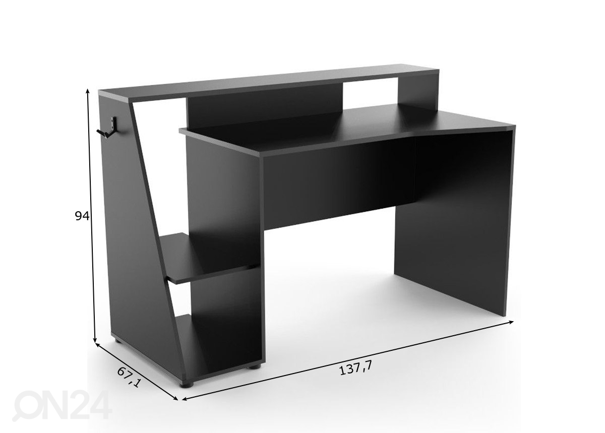 Геймерский стол Gaming 137,7 cm увеличить размеры