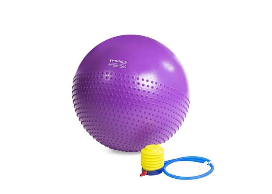 Гимнастический мяч / массажный мяч HMS YB03 55см фиолетовый увеличить
