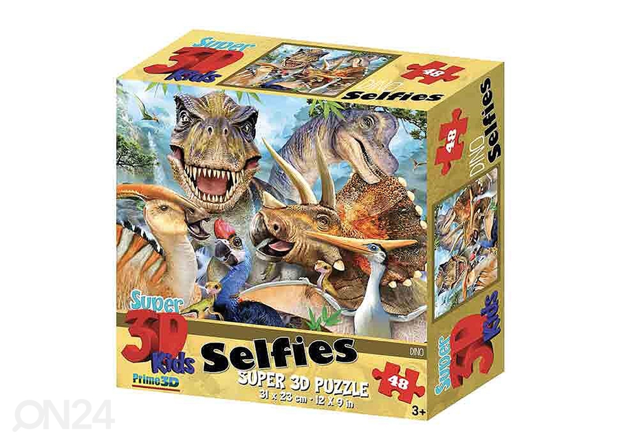 Головоломка 3D Динозавры Selfies 48 шт увеличить