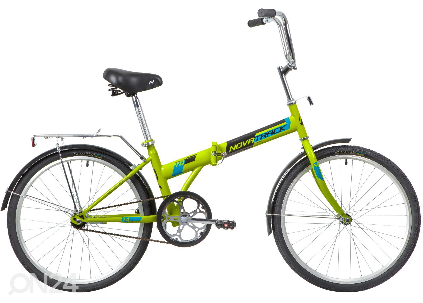 Городской велосипед 24" TG Novatrack зеленый увеличить