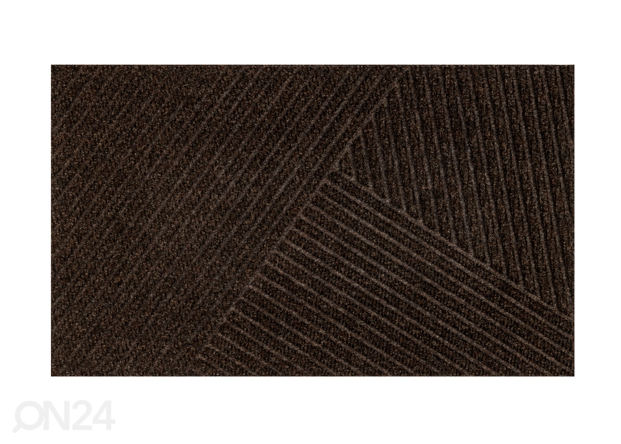 Дверной коврик Dune Stripes dark brown 45x75 см увеличить