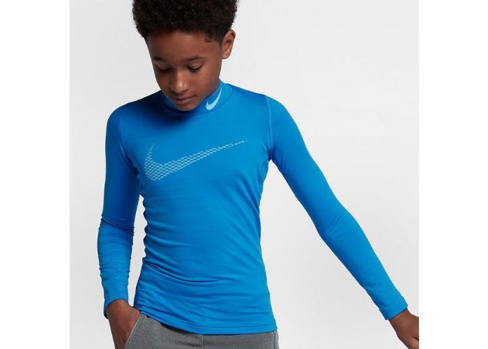 Детская компрессионная рубашка Nike Pro Warm LS Mock GFX Jr увеличить