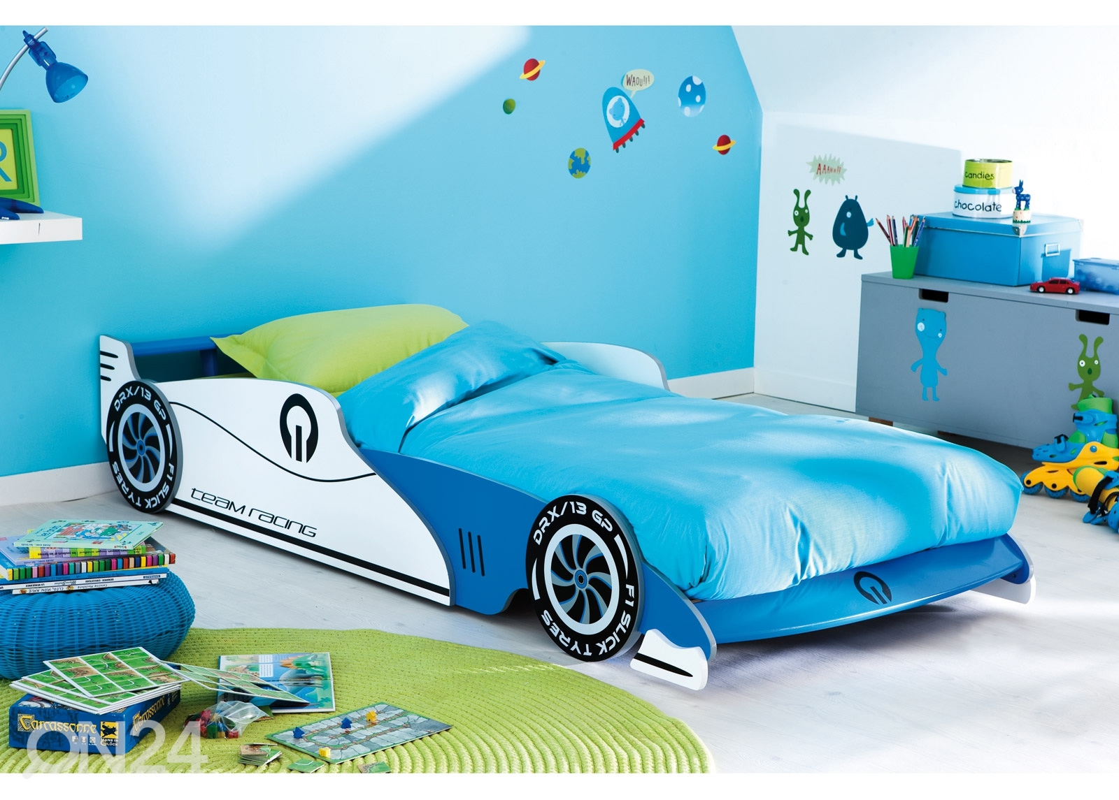 Детская кровать Grand Prix + матрас Inter Pocket 90x200 cm увеличить