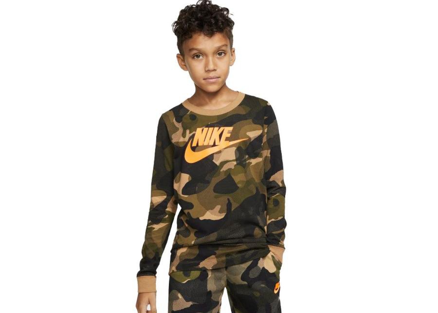 Детская рубашка Nike NSW Camo Jr CK5765-243 увеличить