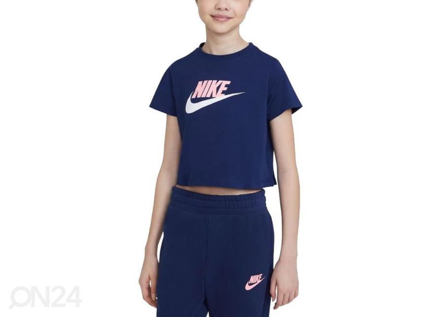 Детская футболка Nike Sportswear Big Kids' Cropped увеличить