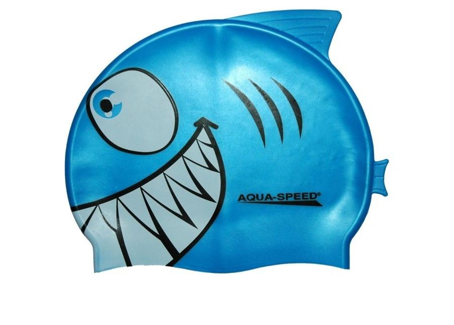 Детская шапочка для плавания Aqua-Speed Silikoon SHARK увеличить