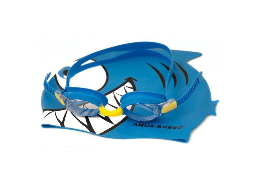 Детская шапочка для плавания с очками Aqua-Speed Set Fish Junior 1148 увеличить