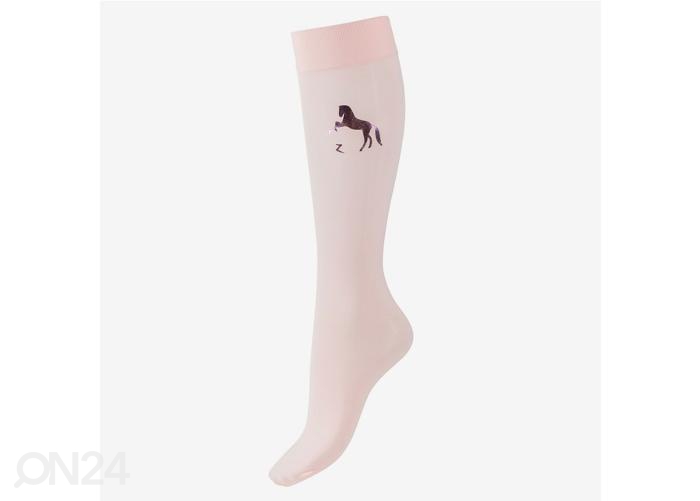 Детские тренировочные носки для верховой езды с тонким блестящим логотипом 29-35 розовые увеличить
