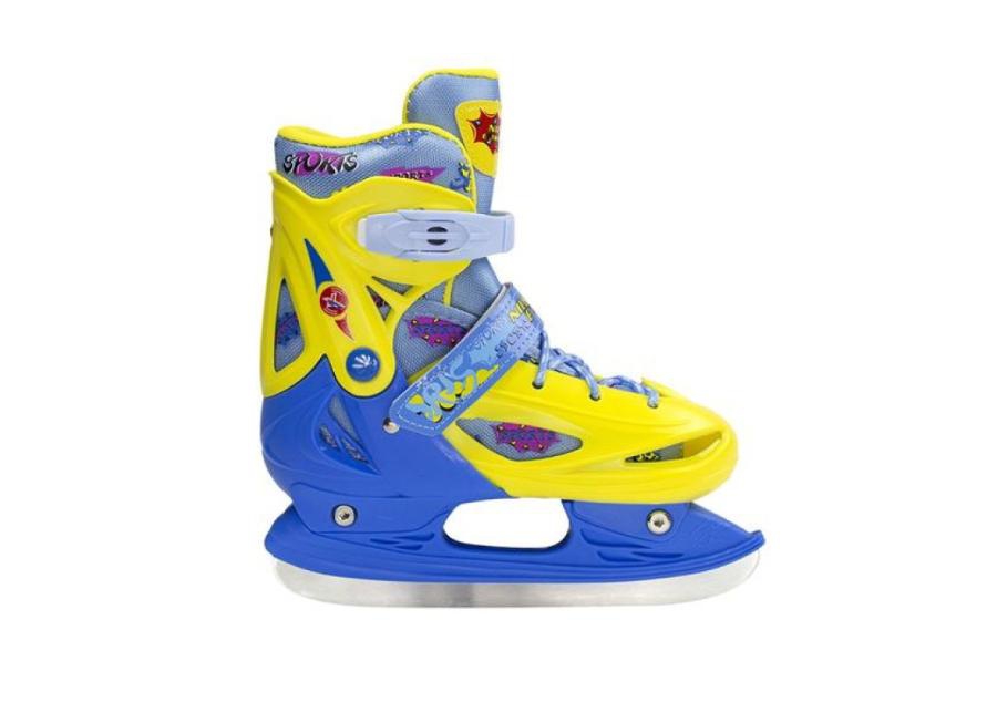 Детские хоккейные коньки регулируемые Nils Extreme жёлто-синие 31-34 NH1105 увеличить