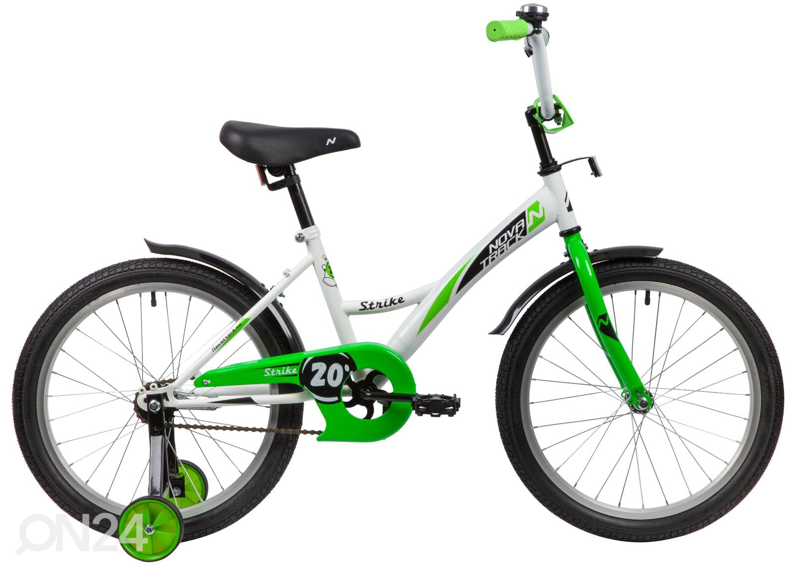 Детский велосипед 20" STRIKE Novatrack белый/зеленый увеличить