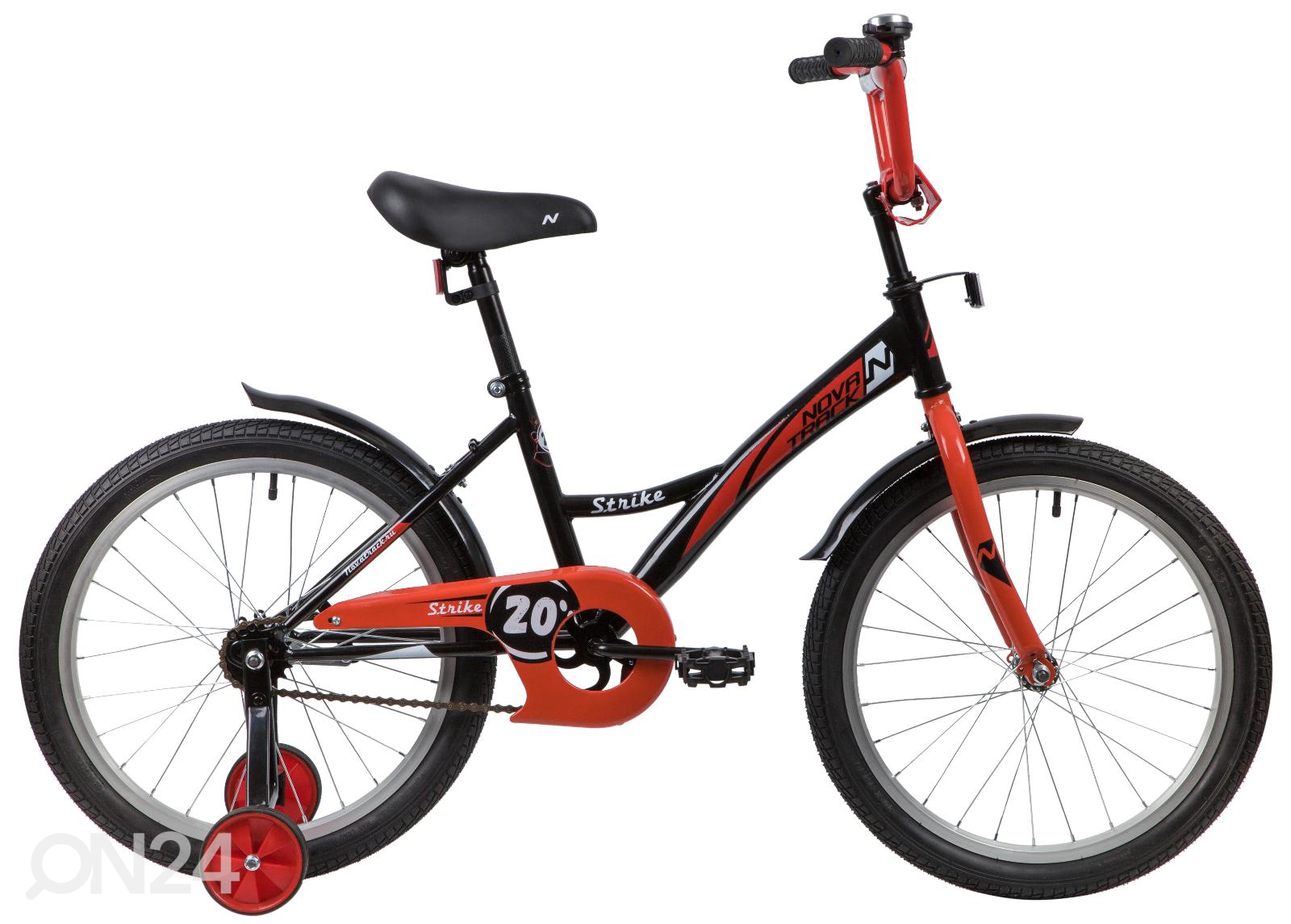Детский велосипед 20" STRIKE Novatrack черный/красный увеличить