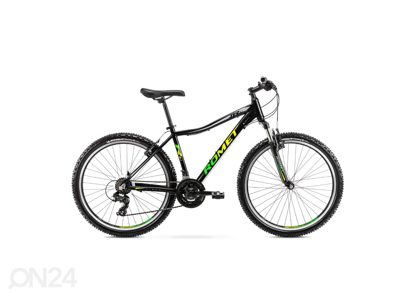 Детский велосипед 26 дюймов Romet Rambler R6.1 JR черный увеличить