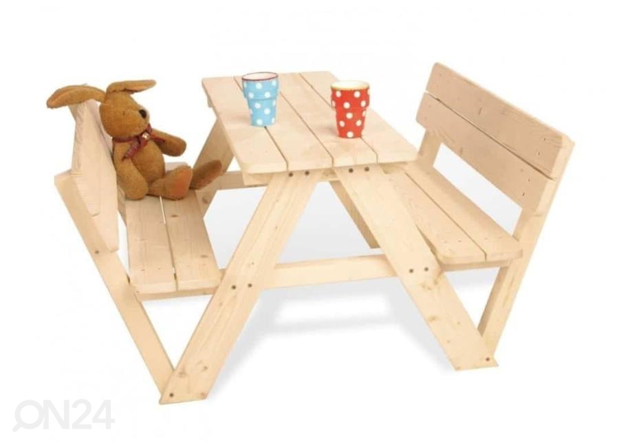 Детский деревянный стол для пикника 90x100 cm увеличить