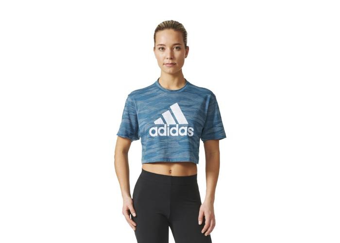 Женская спортивная футболка Adidas AEROKNIT CROP T W увеличить