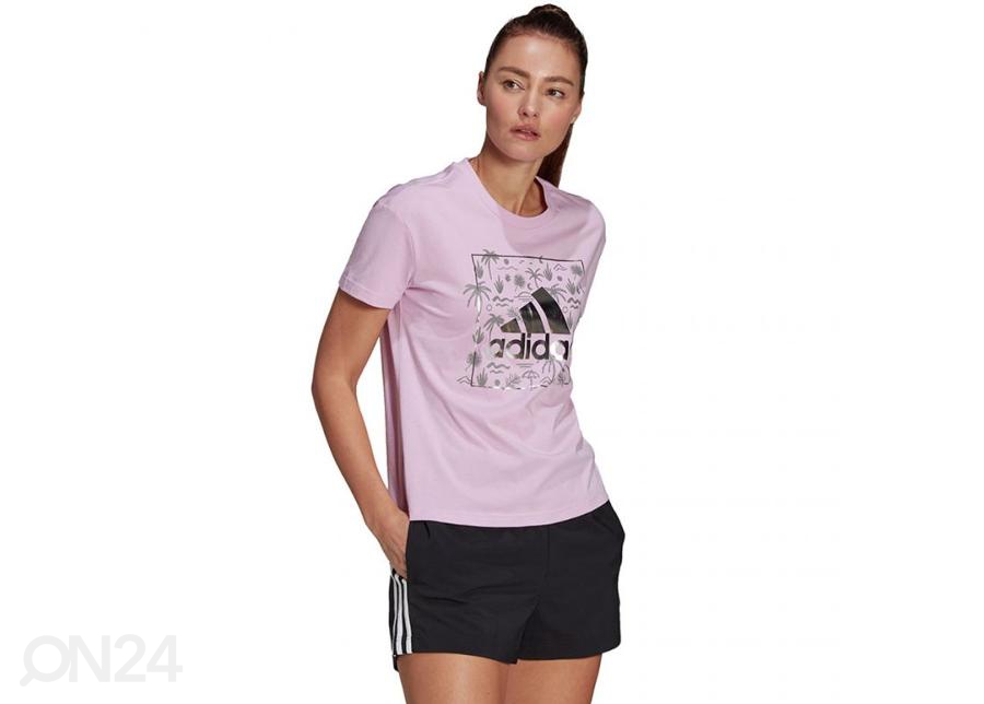 Женская футболка Adidas Big Logo Foil Graphic увеличить