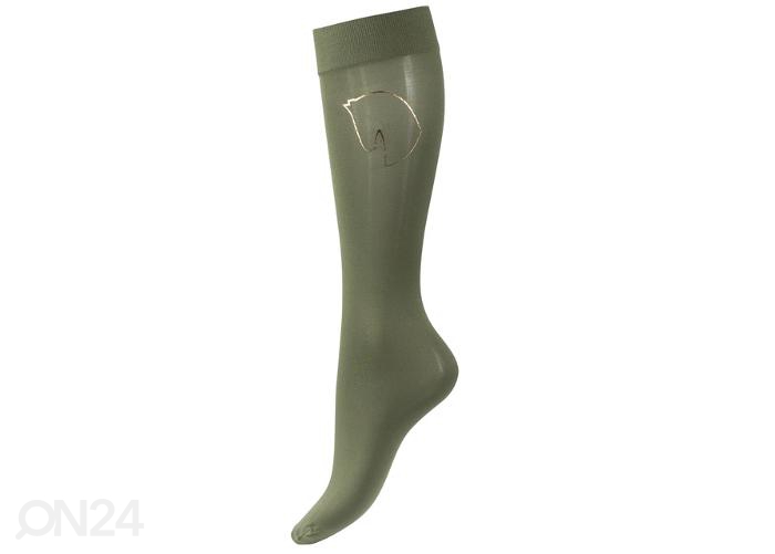 Женские носки для верховой езды тонкие с эмблемой 39-41, хаки увеличить