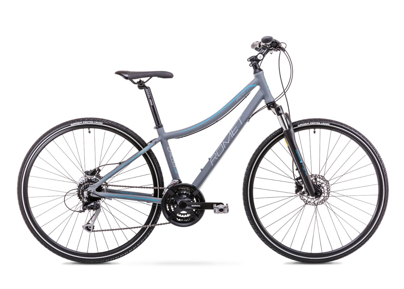 Женский гибридный велосипед 15 S Rower ROMET ORKAN 3 D серый увеличить