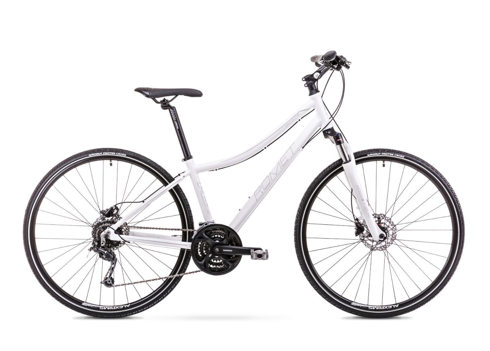 Женский гибридный велосипед 15 S Rower ROMET ORKAN 4 D белый увеличить