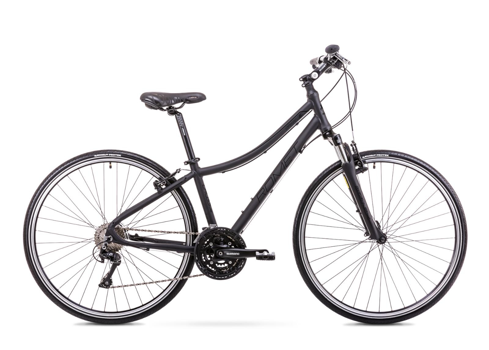 Женский гибридный велосипед 15 S Rower ROMET ORKAN 5 D черный увеличить