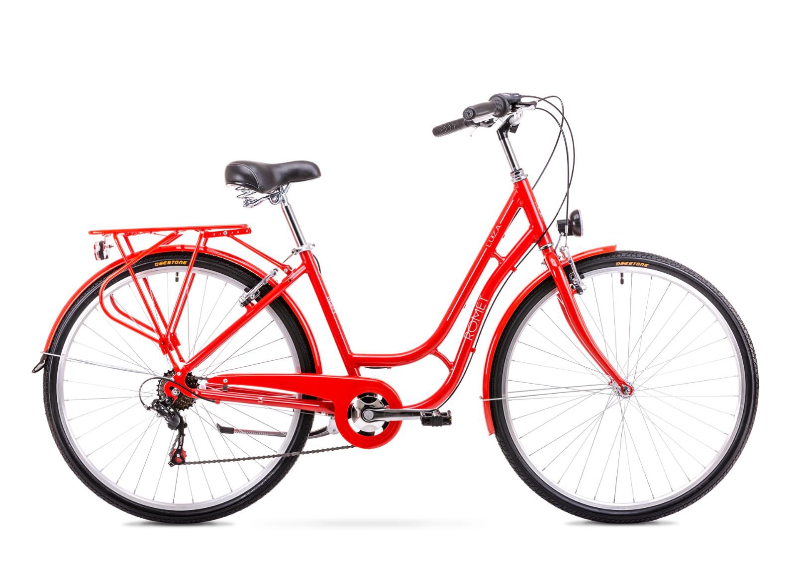Женский городской велосипед 18 M Rower ROMET LUIZA 6S красный увеличить