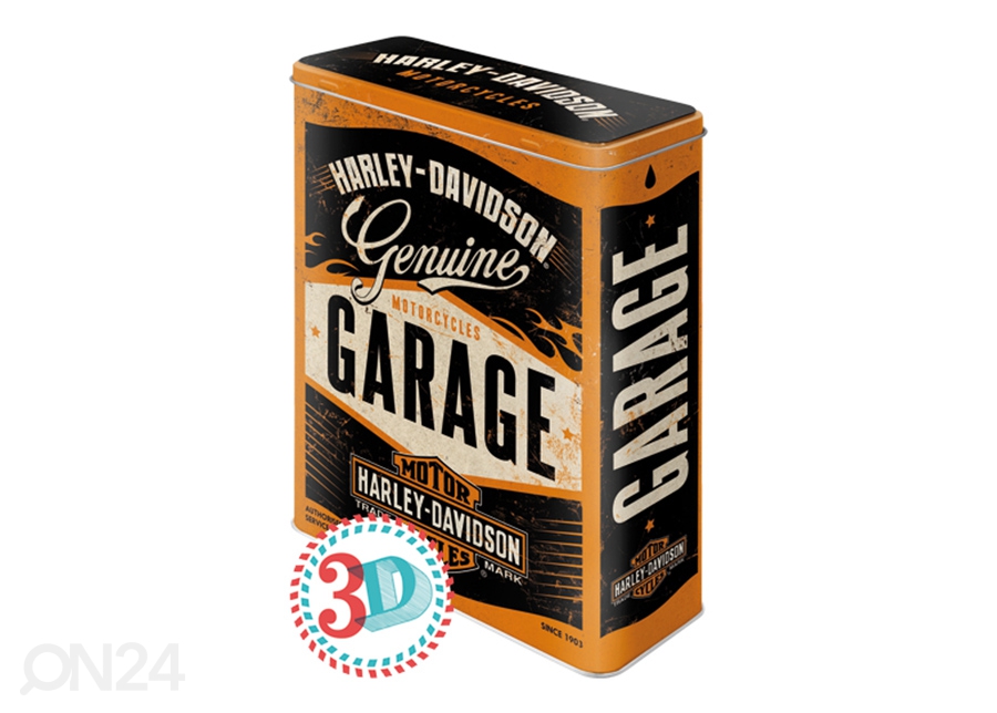 Жестяная коробка 3D Harley-Davidson Garage 4 л увеличить