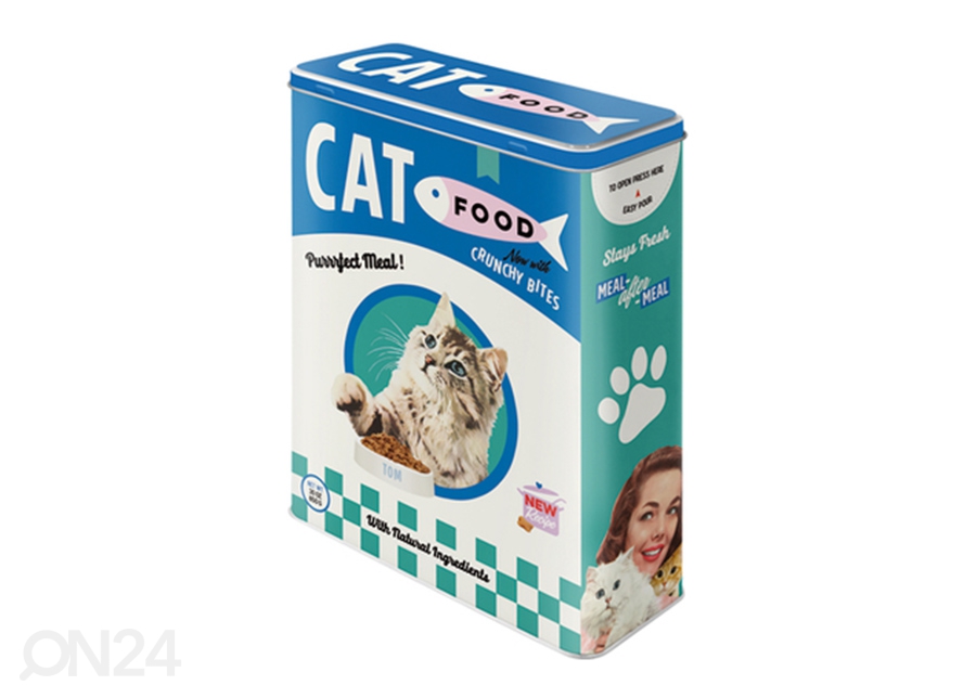 Жестяная коробка Cat Food Crunchy Bites 4 л увеличить
