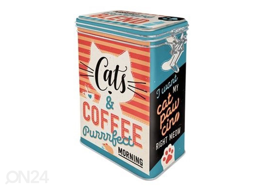 Жестяная коробка Cats & Coffee 1,3 л увеличить