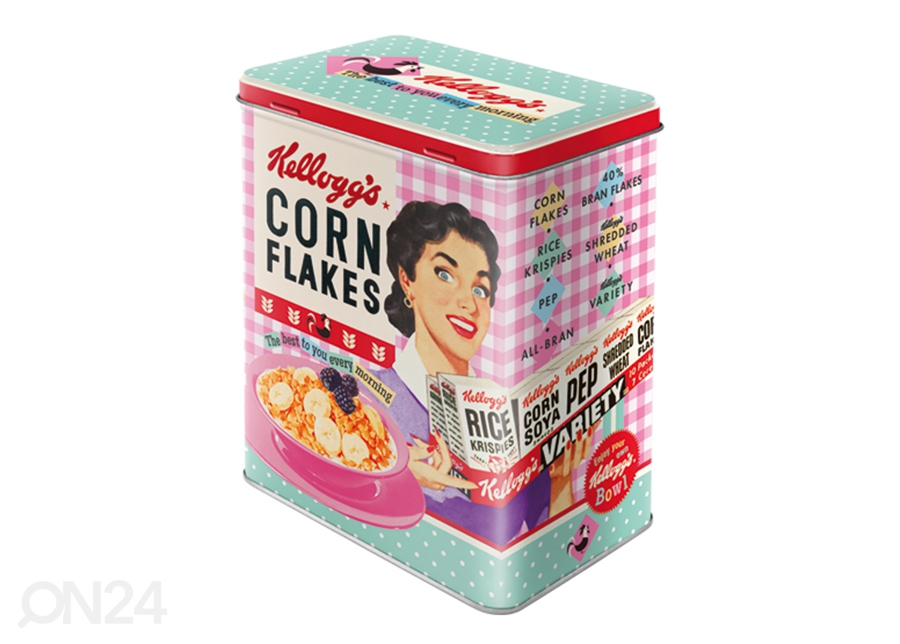 Жестяная коробка Kellogg's Corn Flakes The best to you every morning 3 л увеличить
