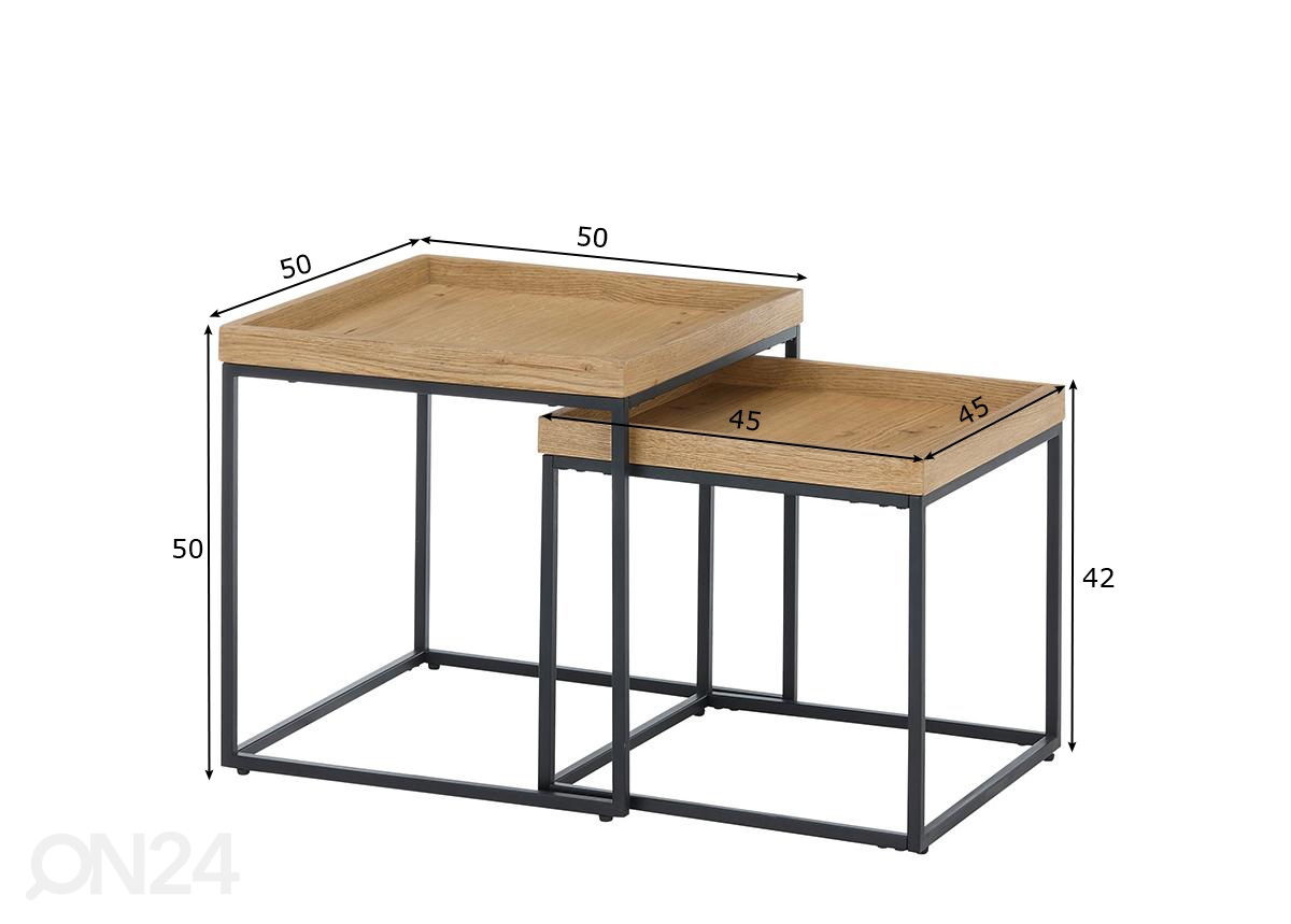 Журнальные столы Ubeda 2 шт увеличить размеры