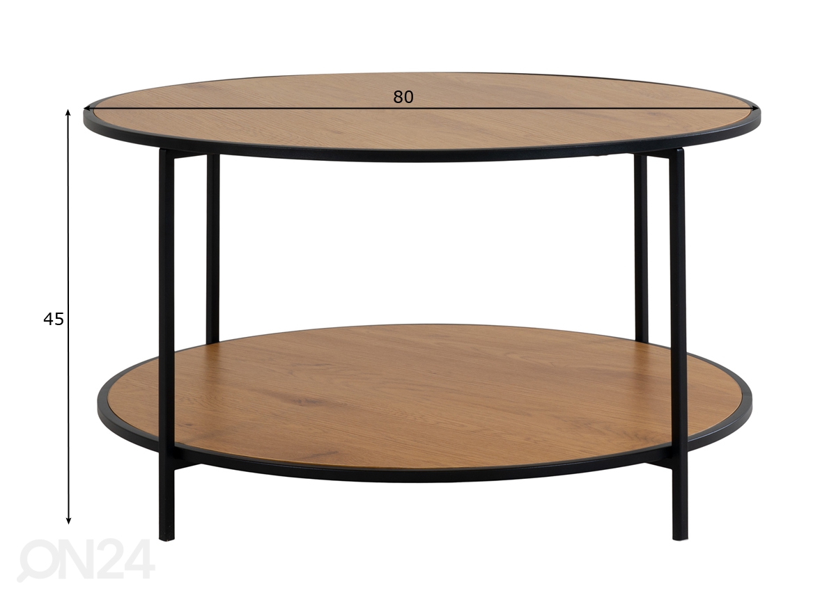 Журнальный стол Skagen Ø80 cm увеличить размеры