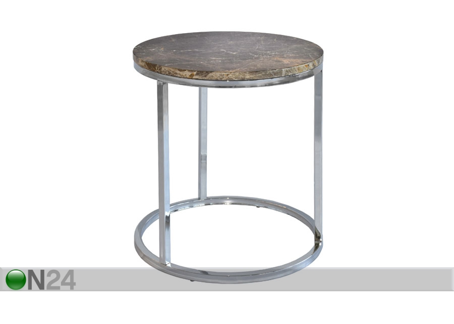 Журнальный стол из мрамора Accent-2 Chrome, Ø50 cm увеличить