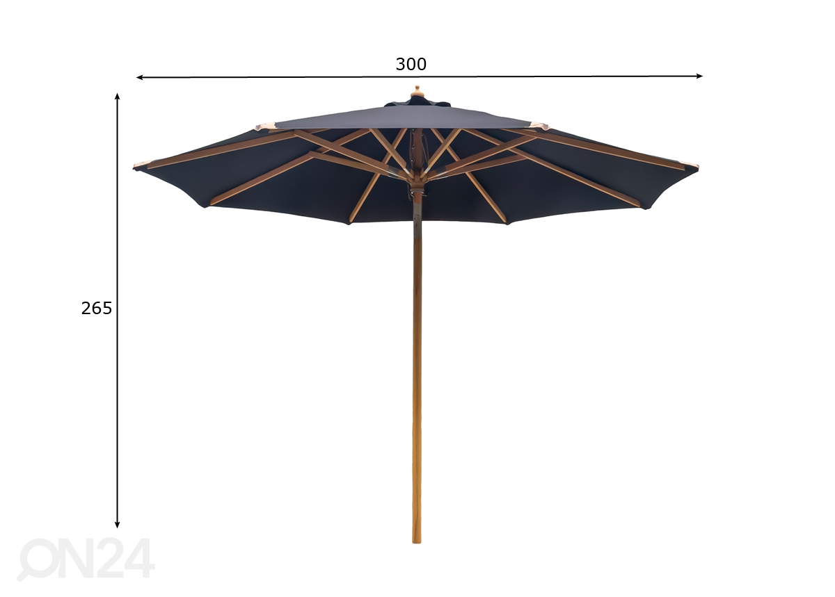 Зонт от солнца Dallas Ø3 m увеличить размеры