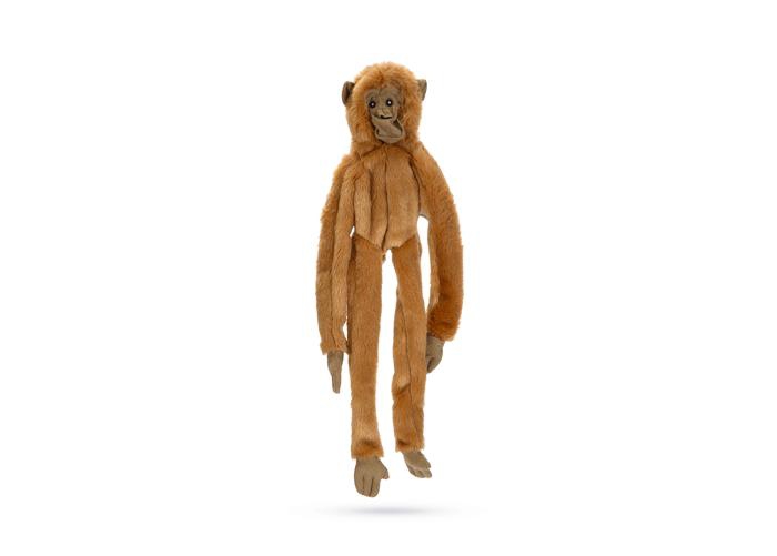 Игрушка для собак обезьяна мягкая коричневая 50 см увеличить